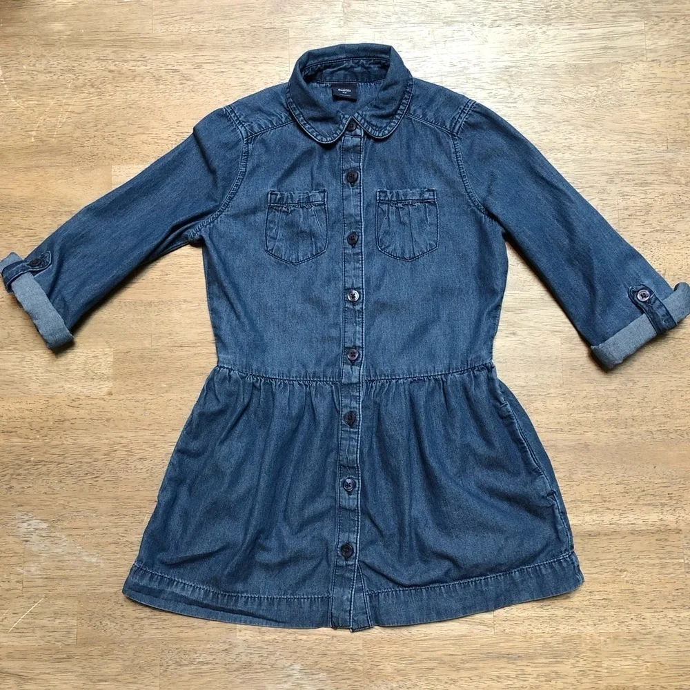 Gap Kids Girl’s Denim Button-Down Dress